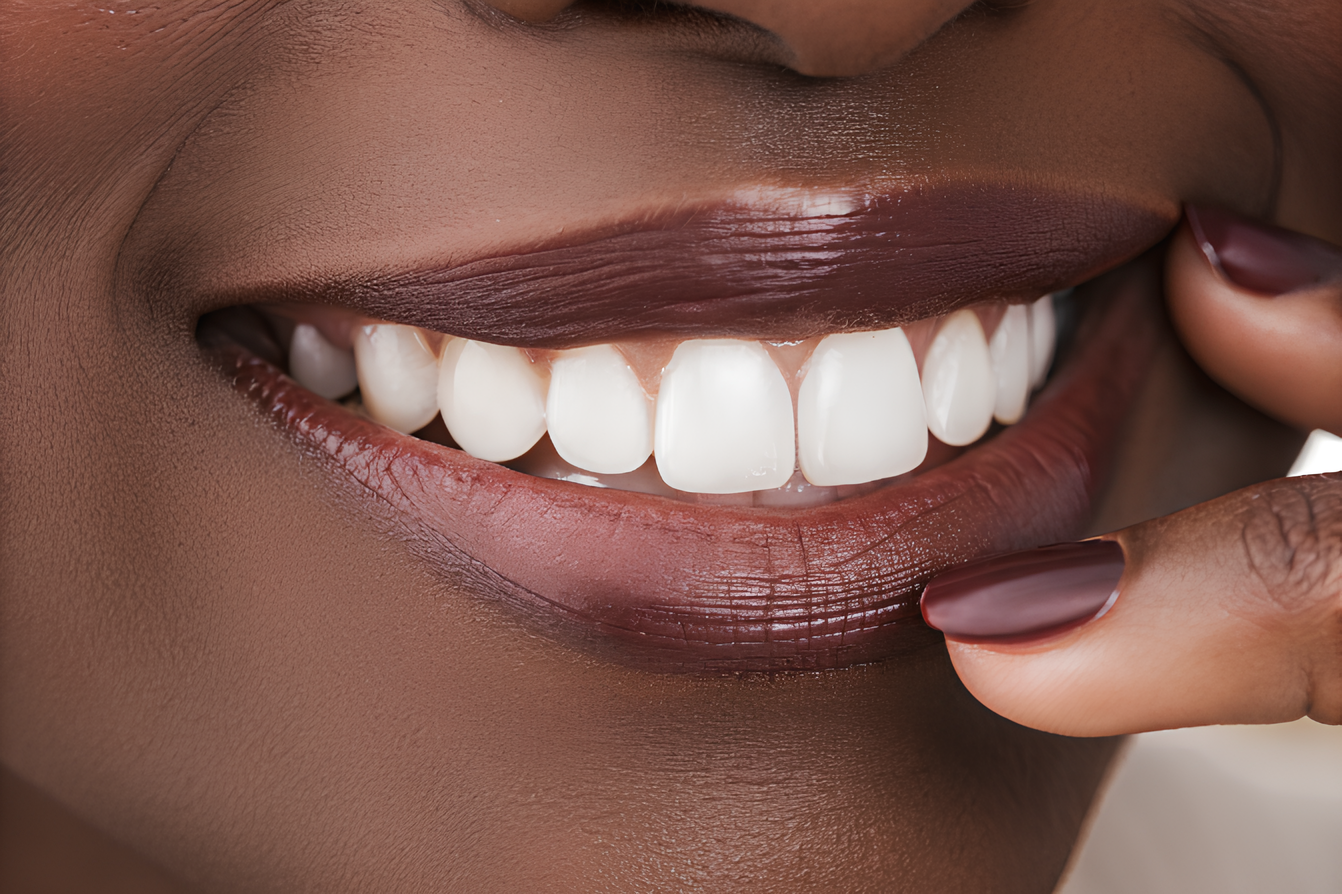 Close-up of a bright smile